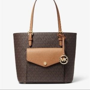 Michael Kors Jet Set Medium Tote - Brown/Acorn